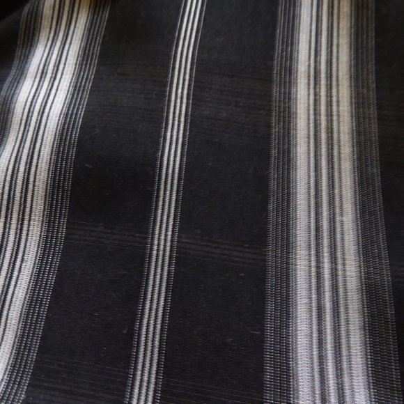 AXIST BRAND BLACK GRAY STRIPE PLAID BUTTON DOWN SHIRT (PRE-OWNED) LARGE - Picture 4 of 8